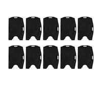 Fdit Paquet de 10 Porte-cartes d'identité à Double Fente pour Carte, étui pour Badge en PP Horizontal et Vertical 9,4x6,3 Cm pour Carte d'identité de Travail, Laissez-passer de (10PCS)