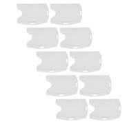 Fdit Paquet de 10 Porte-cartes d'identité à Double Fente pour Carte, étui pour Badge en PP Horizontal et Vertical 9,4x6,3 Cm pour Carte d'identité de Travail, Laissez-passer de (10PCS)