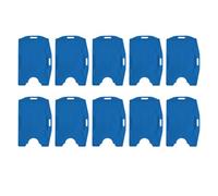 Fdit Paquet de 10 Porte-cartes d'identité à Double Fente pour Carte, étui pour Badge en PP Horizontal et Vertical 9,4x6,3 Cm pour Carte d'identité de Travail, Laissez-passer de (10PCS)