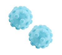 Fdit Paquet de 2 Balles de Lessive, Balles de Séchage, de Lavage pour Vêtements avec PVC, Adoucisseur de Tissu Réutilisable et, Accélérateur de Séchage Plis
