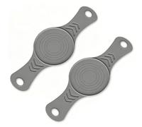 Fdit Paquet de 2 écharpes à Pain en Silicone pour le Levain, Tapis de Cuisson Antiadhésif pour Four Hollandais 57x21cm avec Poignées Allongées pour un Transfert de Chaleur Uniforme (GREY)