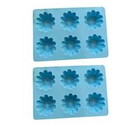 Fdit Paquet de 2 Moules en Silicone en Forme de Tasse, Moule de Cuisson Antiadhésif Flexible pour aux œufs, Chocolat, Savon, Bougie en Résine 25.5x18x3.5cm