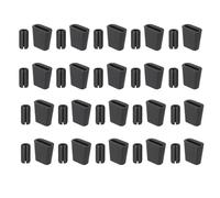 Fdit Paquet de 40 Pieds en Caoutchouc pour Grille D'évier de Cuisine, Coussinets de Remplacement en Caoutchouc Noir Flexibles, 20 Carrés à 20 Bords pour Support D'évier et Pieds de (40 pièces)