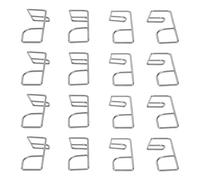 Fdit Paquet de 50 Clips de Panneau de Clôture en Acier Inoxydable, Pinces de Fixation de Garde-corps de Jardin Antirouille pour L'installation de Clôture avec Conception à Courbure