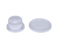 Fdit Pare-chocs de Porte en Silicone, Rond Auto-adhésif, 3 Pièces