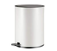 Fdit Pédale Poubelle, Acier Inoxydable Durable, 12L | Acier inoxydable durable, couvercle à fermeture douce, pédale sans contact, sans odeur, parfait pour la maison