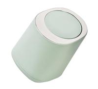 Fdit Petite Corbeille de Table Poubelle Minimaliste élégante pour la Maison et le Bureau, fonctionnalité de Pressage 17x15x13.5cm (vert clair)