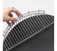 Fdit Petite Grille de Refroidissement Demi Ronde, Grille de Cuisson en | Conception Anti Brûlure, Pieds Soudés Joint, Sûr pour le Four et le Lave Vaisselle, Supporte les Aliments Lourds