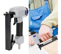 Fdit Pistolet à Clous Pneumatique, Léger et Durable, pour le Travail du Bois et la Fabrication Domestique, Clou en J en Fer 4-22mm