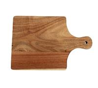 Fdit Planche à Découper en Bois, Planche à Découper à Double Usage en Bois Naturel et Plateau de Service avec Poignée 397 G 14 Oz pour Accessoire de Plateau de Fromage à Pizza de (style plat)