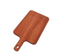 Fdit Planche à DéCouper en Bois, Planche à DéCouper avec Poignée à Texture Naturelle en ébène et Trou de Suspension pour Couper le Fromage, les Fruits, les Légumes, le Pain, la Viande (40*21*1.8cm)