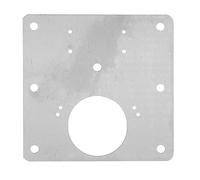 Fdit Plaque de Réparation de Charnière en Acier Inoxydable, Lot de 10, Plaque Renforcée avec Vis et Joints pour Installation de Porte D'armoire