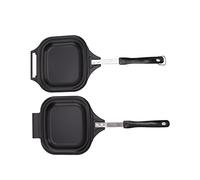 Fdit Poêle à Crêpes Double Face en Fer, Ustensiles de Cuisine en Fonte, Poêle en Fer, Chauffage Uniforme, Antiadhésif, Nettoyage Facile pour les Restaurants, Petit Déjeuner à