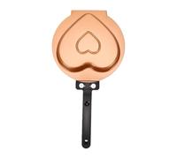 Fdit Poêle à Frire Double Face, Cuisinière Antiadhésive à Charnière en | Acier au Carbone, Compact 7,48 X 5,91 Pouces, Conception à Charnière Rabattable, Idéal pour le Camping, les œufs et les