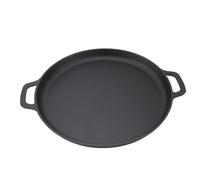 Fdit Poêle à Frire Plate en Fonte avec Chauffage Uniforme, Fond Plat Antiadhésif pour des Crêpes Parfaites, Cuisine (35 cm)