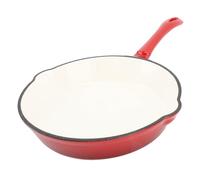 Fdit Poêle en Fonte émaillée, Poêle Non Stick, Même Transfert de Chaleur, Même Chauffage pour une Utilisation Intérieure et Extérieure, Compatible avec Toutes les Stovetops (20cm)
