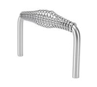 Fdit Poignée à Ressort en Acier Inoxydable en Acier au Carbone, Remplacement de Poignée de Barbecue de 6 Pouces pour L'installation de Soudage D'armoire de Remorque de Fumoir de Gril