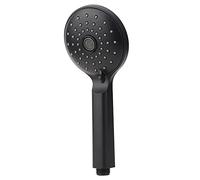Fdit Pommeau de Douche à Main Noir Mat avec 48 Buses Haute Pression et Flexible de 1,5 m. Ensemble de Douche pour Salle de Bain avec Accessoires pour une Effet Pluie Relaxante