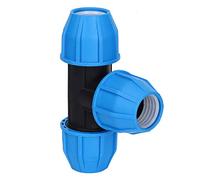 Fdit Raccord de Tuyau D'eau de Connecteur en T en Plastique PE de 40 Mm avec une Forte Résistance à la Pression pour les Connexions de Tuyaux en PVC PE PPR