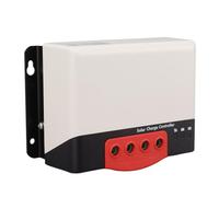 Fdit Régulateur de Charge Solaire MPPT 20A, 12V 24V avec Indicateurs LED en Alliage D'aluminium et Protection de sécurité pour Panneau Solaire Domestique
