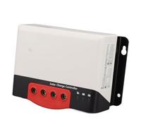 Fdit Régulateur de Charge Solaire MPPT 30A 12V/24V Détection Automatique avec écran LCD, Boîtier en Aluminium moulé Sous Pression pour Batterie LiFePO4 AGM Gel Flooded, Camping-car