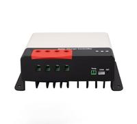 Fdit Régulateur de Charge Solaire MPPT 50A, Détection Automatique 12V 24V, Indicateurs LED, Aluminium, 660W 1320W, pour Système Hors Réseau Batterie Lithium
