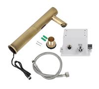 Fdit Robinet à Capteur sans Contact, Activation Automatique du Mouvement Infrarouge pour Salle de Bain et Cuisine, Corps en Laiton avec Filetage G1 2 et alimenté par Batterie (Antique)