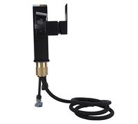 Fdit Robinet de Cuisine Rétractable G1 2 avec Affichage LED de Température, Robinet en Cuivre Noir pour évier de Cuisine, Salle de Bain