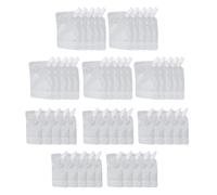 Fdit Sachet de Boisson Transparent Réutilisable 100ml 150ml, Sac étanche en Plastique avec Bouchon à Vis, pour Voyage Randonnée Camping