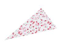 Fdit Sacs à Friandises Transparents avec Attaches Torsadées, Paquet de 50 Sacs à Biscuits en PET de qualité Alimentaire, Grandes Pochettes Flexibles pour Collations DIY pour (Cherie: 3 brins * 17CM