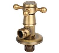 Fdit Salle De Bains en Laiton Triangle Valve 1/2G Matériel De Toilette Vintage Golden Angle Valve Européenne Matériel Universel Antique Angle Valve