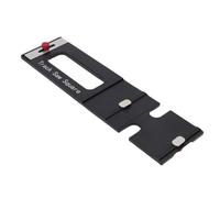 Fdit Scie à Chenilles Carrée en Alliage D'aluminium, Guide à Angle Droit pour une Précise de Scie Circulaire dans le Travail du Bois 34x9cm