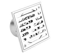 Fdit Socialme-eu Siphon de douche en acier inoxydable 110 x 110 mm Emballage réutilisable