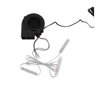 Fdit Souffleur d'air, Pompe Soufflante Gonflable avec 3 Ensembles D'ampoules LED Blanches pour Décorations Extérieures (Prise UE 220-240V)