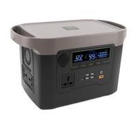 Fdit Station D'énergie Portable 500W 460Wh Onde Sinusoïdale Pure, avec 5 Ports USB Prise Secteur Type C 100W Générateur Solaire pour Camping, Urgence Domestique, Voyage Extérieur (Prise UE 220 V)