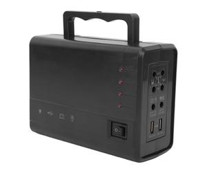 Fdit Station électrique Portable 5000mAh, Générateur Solaire 12V 5A, 3 Méthodes de Charge, Protection contre les Surintensités, pour Camping, Voyage, Urgence, Usage Domestique