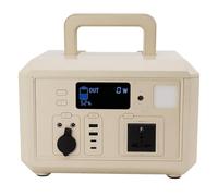 Fdit Station électrique Portable 600W 460Wh avec 2x100W Type C 2xUSB Prise Secteur à Onde Sinusoïdale Pure, Générateur Solaire pour Camping, Maison, Urgence, Voyage Extérieur (Prise UE 220 V)