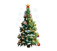 Fdit Stickers Muraux Sapin de Noël Géants - Pins Arbre de Noël 50x70cm