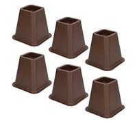 Fdit Supports de Meubles en Plastique ABS, 6 Pièces, Empilables, Antidérapants pour Lit, canapé, Bureau, avec Coins Arrondis pour la sécurité et la Protection du Sol