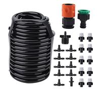 Fdit Système de brumisation Kit de Refroidissement Tuyau d'arrosage de Jardin Tuyau Arroseur de pelouse Tuyau Irrigation Système de gicleurs Arrosage