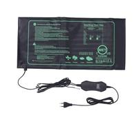 Fdit Tapis Chauffant pour Semis avec Thermostat Numérique, étanche PVC 20,67x9,84 Pouces pour Germination des Graines et de Reptiles (Prise UE 220V)