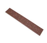 Fdit Tapis de Bar à café en Silicone PVC Tapis de Drainage Antidérapant Résistant à la Chaleur 60x10 Cm de Comptoir Lavable au Lave-vaisselle pour Accessoires de Comptoir de Bar (BROWN)