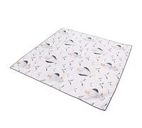 Fdit Tapis de Chaise Haute pour bébé, Lavable, Antidérapant, Grand Tapis de Pique-nique pour Chaise Haute, Protection du Sol pour L'extérieur