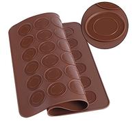 Fdit Tapis de cuisson en silicone réutilisables Tapis de cuisson antiadhésif en silicone pour macaron Tapis de cuisson de qualité professionnelle sans BPA pour moules à pâtisserie Roulement de macaron