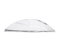 Fdit Tapis de Foyer Rond, Gris argenté Résistant à la Chaleur, Protège Les Terrasses des Brûlures pour Les Barbecues Extérieurs - 1 unité (60 cm)