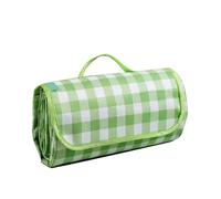 Fdit Tapis de Plage Pliable en Tissu Non tissé Imperméable pour Pique-niques d'été et Aventures en Plein Air 330g (Grille Verte #15)