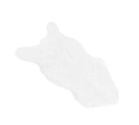 Fdit Tapis en Fausse Fourrure de Mouton Artificiel, 40x60cm, Doux, avec Support en Cuir Antidérapant, pour Chambre à Coucher, Salon, canapé, Décoration de Sol (White)