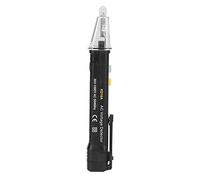 Fdit Testeur de Tension AC Noir, Stylo électrique Portable avec Indication Auditive et Visuelle pour Usage Domestique, Outil de Test sans Contact 64-600 V (KD16A)