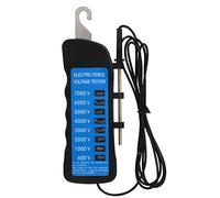 Fdit Testeur de Tension de Clôture électrique Détecteur de Défaut de Clôture Portable Outil de Test D'équipement Agricole Néons Affichage Tension Différente
