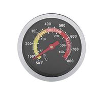 Fdit Thermomètre à Barbecue en Acier Inoxydable avec indicateur de température Fahrenheit et indicateur de Chaleur pour la Cuisson au Barbecue
